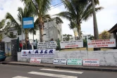 Mercredi 1er août 2012 - Mouvement de protestation des chefs d'entreprises en difficultés devant la caisse générale de sécurité sociale