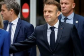 Le président français Emmanuel Macron s'apprête à voter au second tour des élections législatives, le 7 juillet 2024 au Touquet