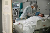 Une infirmière s'occupe d'un patient atteint du Covid-19, le 22 janvier 2021 à Colmar