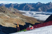 La Suissesse Lara Gut-Behrami lors de la première manche du slalom géant de Coupe du monde de Sölden, en Autriche, le 23 octobre 2021