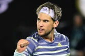 L'Autrichien Dominic Thiem face au Serbe Novak Djokovik en finale de l'Open d'Australie, le 2 février 2020 à Melbourne