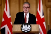 Le Premier ministre britannique Keir Starmer lors d'une conférence de presse au 10 Downing Street, le 1er août 2024 à Londres, après des affrontements qui ont suivi l'attaque mortelle au couteau à Southport fin juillet