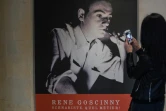 Un portrait de René Goscinny est affiché au musée de la BD d'Angoulême qui consacre une exposition à son travail de scénariste, le 22 février 2022