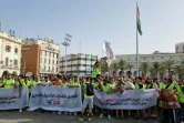 Des manifestants rassemblés dans la capitale libyenne Tripoli, le 1er juillet 2022, pour protester contre la détérioration des conditions de vie dans le pays