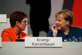 Annegret Kramp-Karrenbauer et Angela Merkel en novembre 2019 à Leipzig