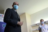 Jean Castex à l'hôpital de Saint-Mandé, près de Paris, où il a été vacciné le 19 mars 2021