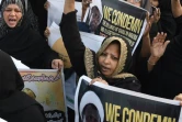 Des chiites pakistanais manifestent à Lahore le 18 décembre 2015 pour dénoncer les massacres de chiites au Pakistan et au Nigeria et pour protester contre la détention du leader chiite nigérian Ibrahim Zakzaky