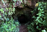 L'entrée d'un ancien tunnel de mine à San Juancito, le 4 février 2020 au Honduras