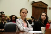 La jeune écologiste suédoise Greta Thunberg (c) lors de son audition au Parlement américain, le 19 septembre 2019 à Washington