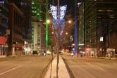 Couvre-feu dans l'une des principales artères de Montréal, le Boulevard René Lesveque, le 9 janvier 2021