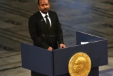 Le Premier ministre éthiopien Abiy Ahmed fait une déclaration après avoir reçu son prix Nobel de la paix, le 10 décembre 2019 à Oslo, en Norvège