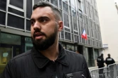 Eric Drouet, un des leaders des "gilets jaunes" quitte un commissariat de police parisien le 3 janvier 2019