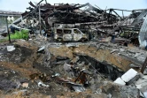 Destructions à Marioupol, le 18 mai 2022 en Ukraine