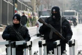 Soldats turcs devant l'ambassade de Russie le 21 décembre 2016 à Ankara