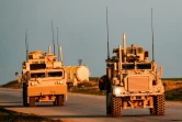 Des véhicules du corps américain des Marines, près de la ville de Tal Baydar (nord-est de la Syrie), le 21 décembre 2018