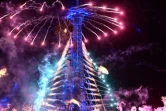 Feu d'artifice du 14-Juillet 2023 à la Tour Eiffel, à Paris