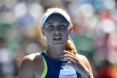 La Danoise Caroline Wozniacki face à la Belge Elise Mertens en demi-finales de l'Open d'Australie, le 25 janvier 2018 à Melbourne