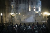 Des manifestations anti-confinement à Ljubljana dégénèrent en heurts avec la police le 5 novembre 2020.