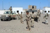 Les forces loyalistes à Lahj, dans le sud du Yémen, pendant une offensive visant à chasser les combattants d'Al-Qaïda, le 24 avril 2016