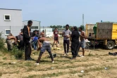 Des migrants à Calais le 21 juin 2017