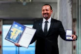 Le Premier ministre éthiopien Abiy Ahmed reçoit son prix Nobel de la paix lors d'une cérémonie, le 10 décembre 2019 à Oslo, en Norvège