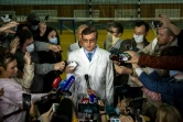 Alexandre Mourakhovski, médecin en chef de l'hôpital d'Omsk où est hospitalisé l'opposant russe Alexeï Navalny, s'adresse aux médias, le 21 août 2020 