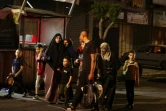 Des Palestiniens quittent le camp de réfugiés de Jénine, le 3 juillet 2023, après l'opération israélienne dans le nord de la Cisjordanie occupée