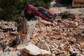 La ville d'Al-Bayda, dans l'est de la Libye, après les inondations causées par la tempête Daniel, le 16 septembre 2023