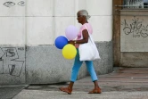 Une femme dans une rue de La Havane, le 21 octobre 2024