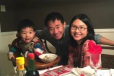 Xiyue Wang, son épouse Hua Qu et leur fils dans une photo non datée publiée par l'université de Princeton le 7 décembre 2019, à sa libération 