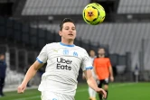 L'attaquant de l'OM Florian Thauvin buteur contre Reims, le 19 décembre 2020 au Stade Vélodrome