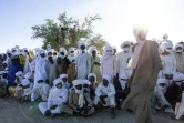 Des spectateurs assistent à la première course de chevaux de la saison à l'hippodrome de Biligoni, le 30 novembre 2024 au Tchad