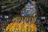 L'école de samba de Viradouro défile dans le Sambodrome lors du carnaval de Rio de Janeiro, le 23 février 2020