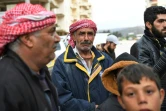 Arrivée à Afrin de Syriens fuyant Jandairis située dans l'enclave d'Afrin, où les forces turques et leurs alliés mènent une offensive  contre des milices kurdes, le 25 janvier 2018 