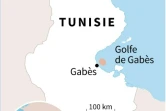 Localisation du Golfe de Gabès en Tunisie, où un pétrolier a fait naufrage samedi