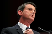 Le Premier ministre Manuel Valls s'exprime devant des militants à Tours, le 22 octobre 2016