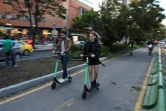 Des trottinettes électriques dans les rues de Bogota, le 26 juin 2019