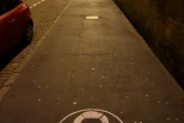 Un trottoir à Metz, après le couvre-feu, le 5 janvier 2021