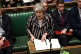 La Première ministre Theresa May au Parlement britannique, le 26 novembre 2018 à Londres