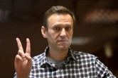 L'oppposant russe Alexeï Navlny le 20 février 2021 dans un tribunal de Moscou.
