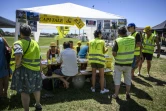 Des "gilets jaunes"  réunis pour évoquer la suite du mouvement avant les vacances d'été, le 29 juin 2019 à Montceau-les-Mines (Saône-et-Loire)

