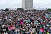 Des milliers de personnes manifestent pour le droit à l'avortement à Washington, le 14 mai 2022 