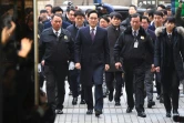 L'héritier de l'empire Samsung, Lee Jae-Yong, à son arrivée au tribunal le 18 janvier 2017 à Séoul