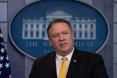 Mike Pompeo le chef de la diplomatie américaine répond aux questions de la presse à la Maison Blanche sur le sommet Trump - Kim 