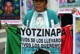 Des proches des 43 étudiants mexicains disparus à Iguala manifestent à Mexico, le 26 septembre 2015, un an après leur disparition