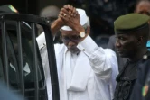 Hissène Habré à l'issue de son audition par un juge le 2 juillet 2013 à Dakar
