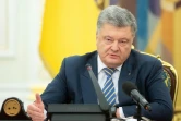 Le président ukrainien Petro Porochenko lors d'une réunion du Conseil de défense nationale, le 26 novembre 2018 à Kiev