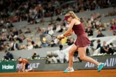 La Russe Mirra Andreeva en quarts de finale de Roland-Garros contre la Française Lois Boisson le 4 jujin 2025 à Paris