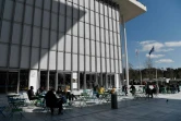 Le nouveau bâtiment de la bibliothèque nationale grecque au centre culture de la Fondation Stavros Niarchos, le 6 février 2018 à Athènbes