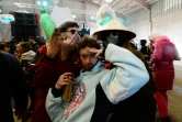 Des participants à la rave party clandestine organisée à Lieuron, en Bretagne, le 1er janvier 2021